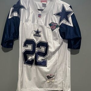 Mitchell & Ness Emmitt Smith Throwback White Jersey
